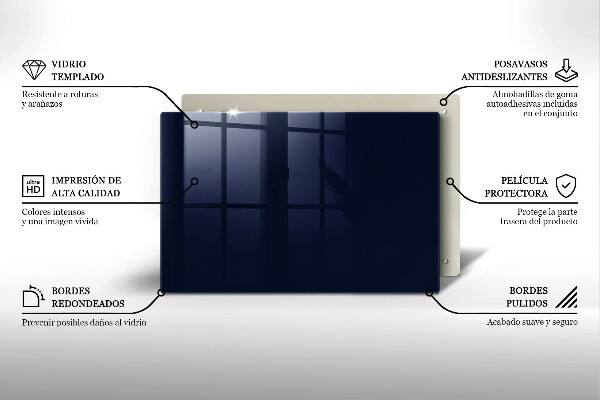 Skydd för induktionsspis elegant Marinblå färg