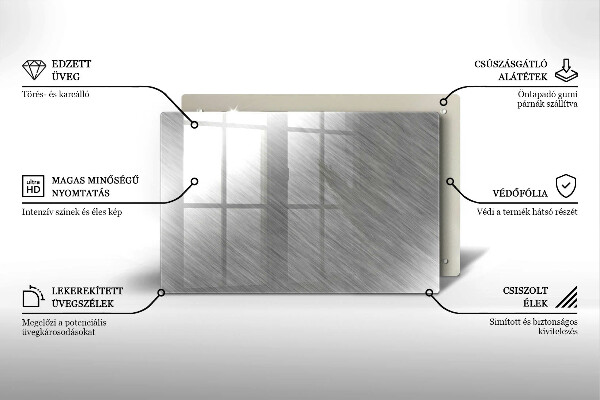 Spisskyddsplatta elegant Metall textur bakgrund