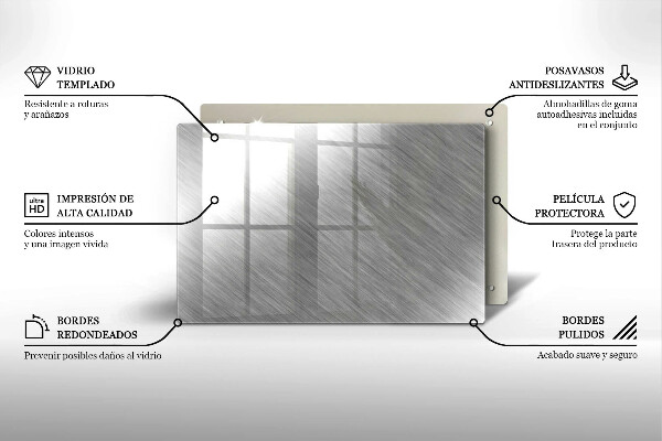 Spisskyddsplatta elegant Metall textur bakgrund