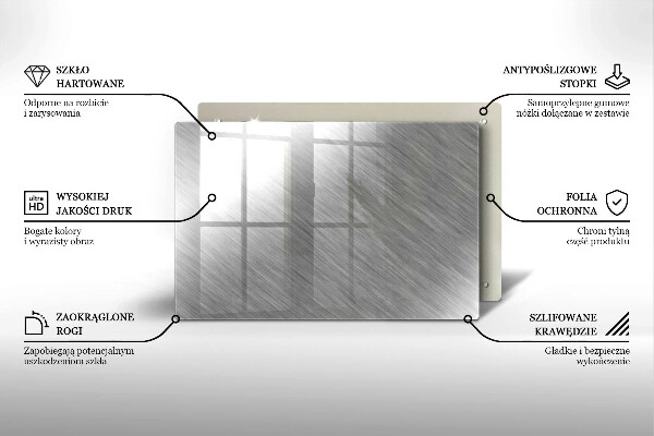 Spisskyddsplatta elegant Metall textur bakgrund