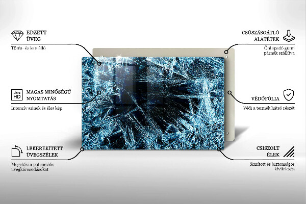 Glashällskydd elegant Struktur av skarp is