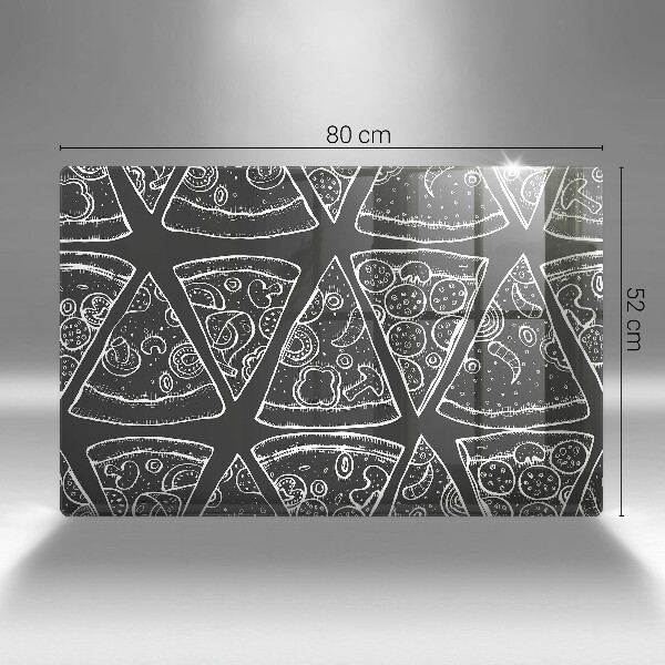 Glashällskydd elegant Pizza illustration