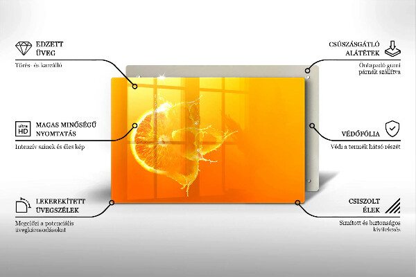 Glashällskydd elegant Saftig orange frukt
