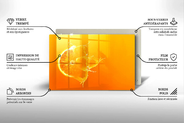Glashällskydd elegant Saftig orange frukt