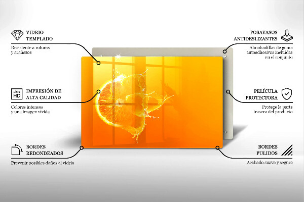 Glashällskydd elegant Saftig orange frukt