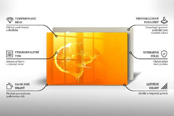 Glashällskydd elegant Saftig orange frukt