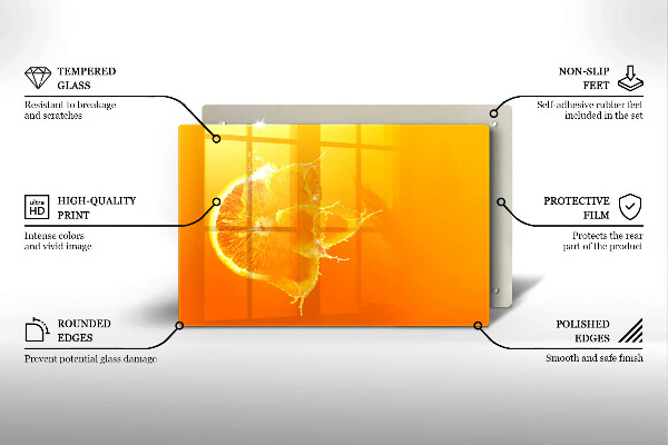 Glashällskydd elegant Saftig orange frukt