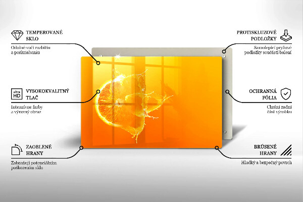 Glashällskydd elegant Saftig orange frukt