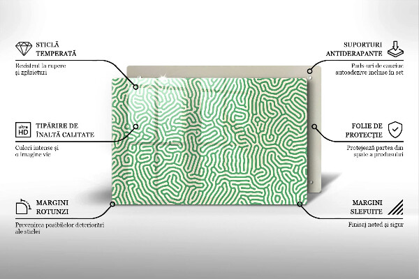 Spisskyddsplatta elegant Abstrakta linjer