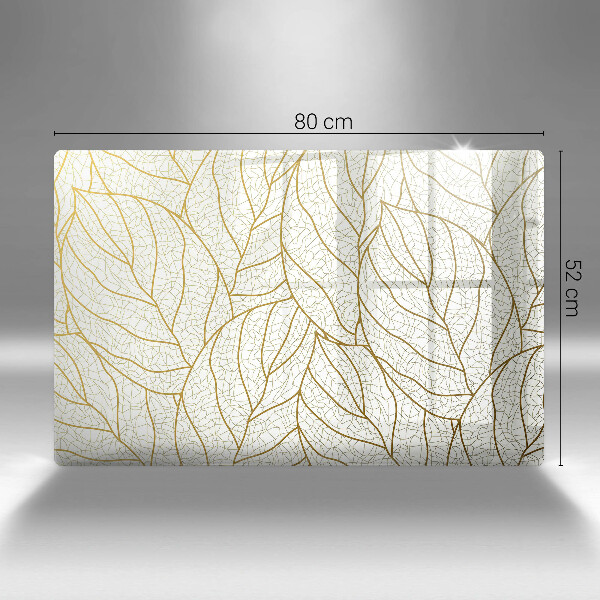 Spisskyddsplatta elegant Line-art lövmönster