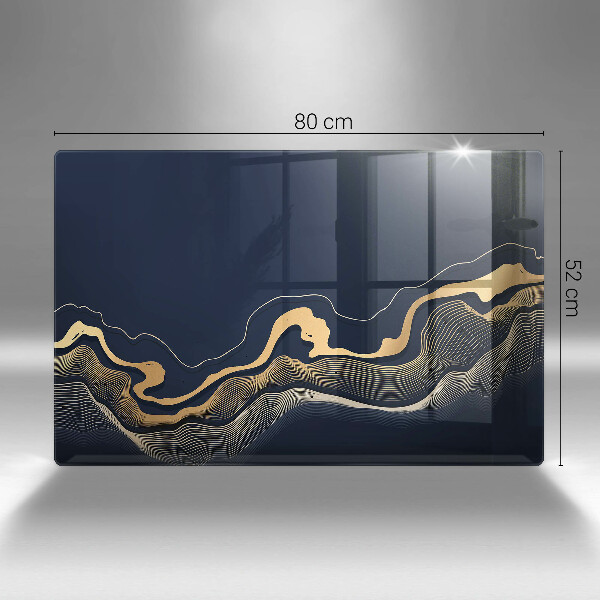 Spisskyddsplatta elegant Abstrakta gyllene linjer