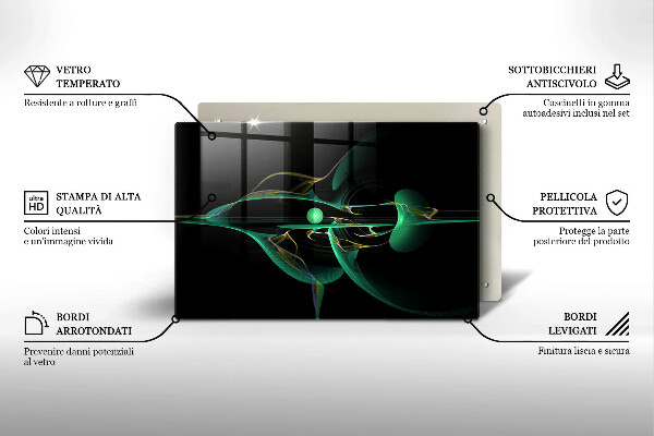 Spisskyddsplatta elegant Modern abstraktion
