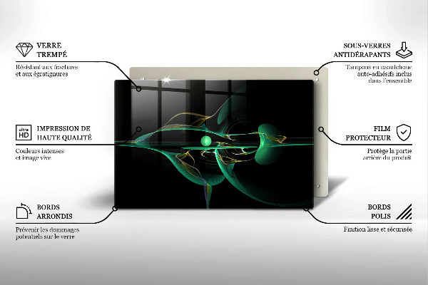 Spisskyddsplatta elegant Modern abstraktion