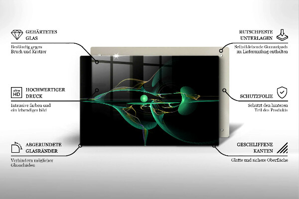 Spisskyddsplatta elegant Modern abstraktion
