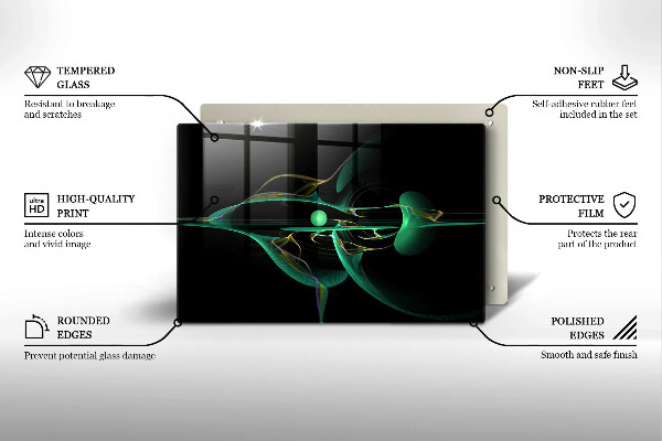 Spisskyddsplatta elegant Modern abstraktion