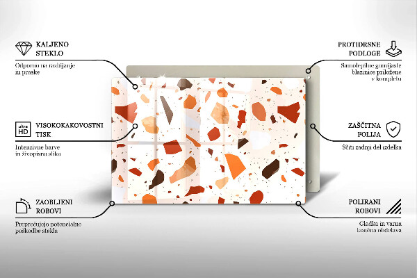 Skydd för induktionsspis elegant Dekorativt stengods