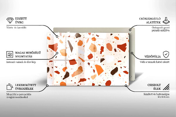 Skydd för induktionsspis elegant Dekorativt stengods