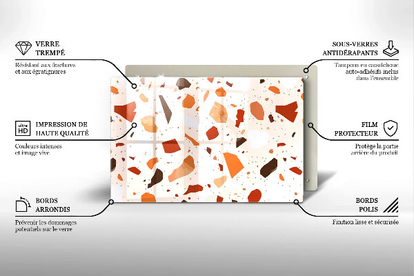 Skydd för induktionsspis elegant Dekorativt stengods