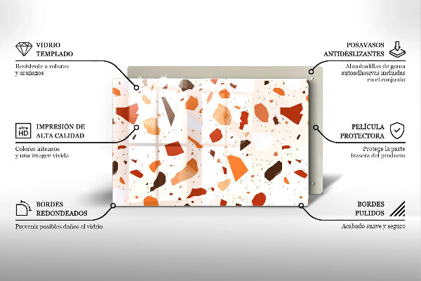 Skydd för induktionsspis elegant Dekorativt stengods