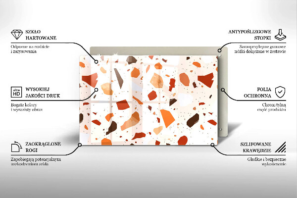 Skydd för induktionsspis elegant Dekorativt stengods