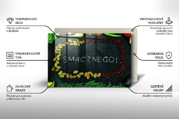 Glashällskydd elegant Inskription God aptit!