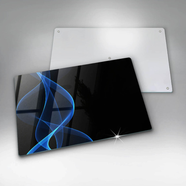 Glashällskydd elegant Blå röklinjer