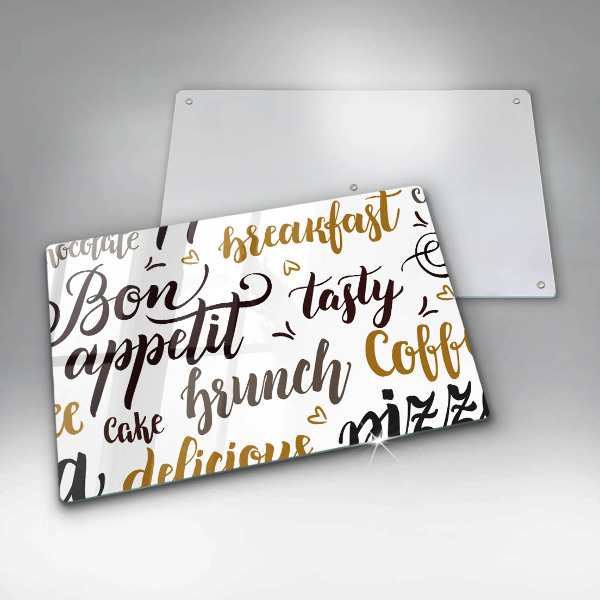 Glashällskydd elegant God aptit undertexter