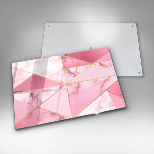 Spisskyddsplatta elegant Geometrisk marmor