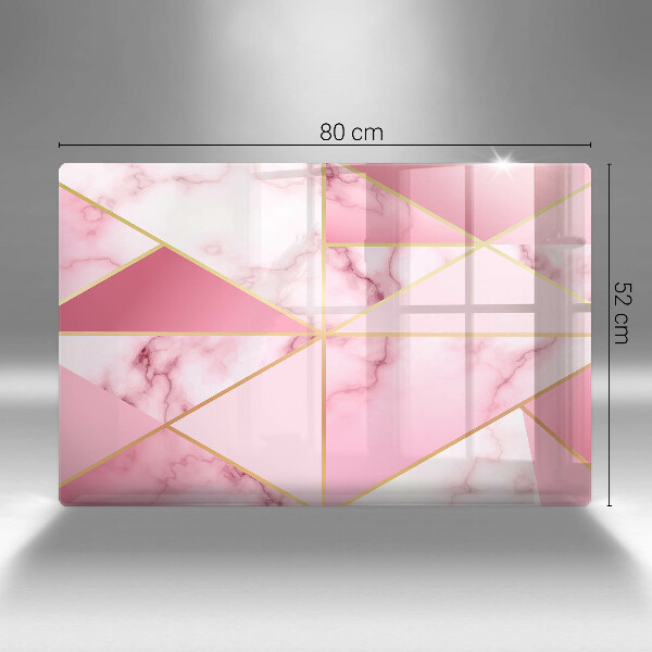 Spisskyddsplatta elegant Geometrisk marmor