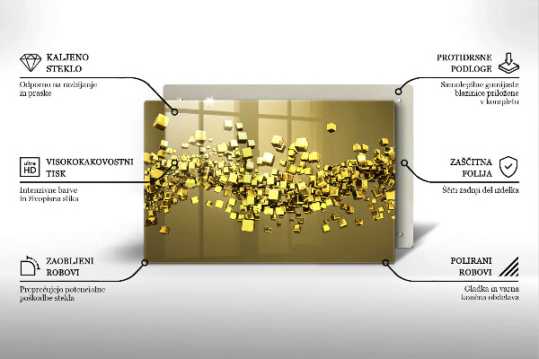 Spisskyddsplatta elegant Abstrakt 3D-geometri