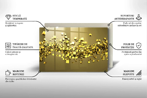 Spisskyddsplatta elegant Abstrakt 3D-geometri
