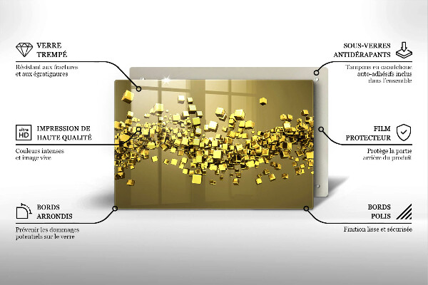 Spisskyddsplatta elegant Abstrakt 3D-geometri