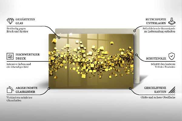 Spisskyddsplatta elegant Abstrakt 3D-geometri