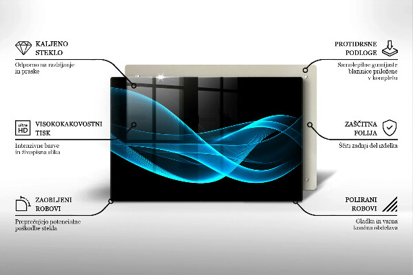 Kokkärlskydd elegant Blå abstraktion