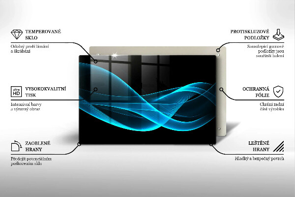 Kokkärlskydd elegant Blå abstraktion