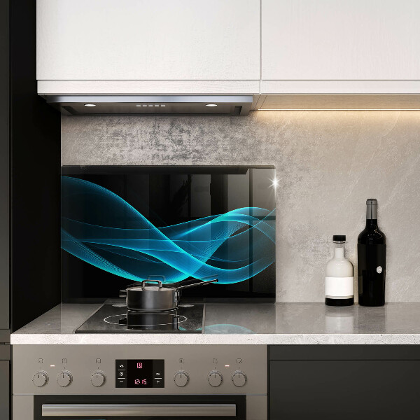 Kokkärlskydd elegant Blå abstraktion