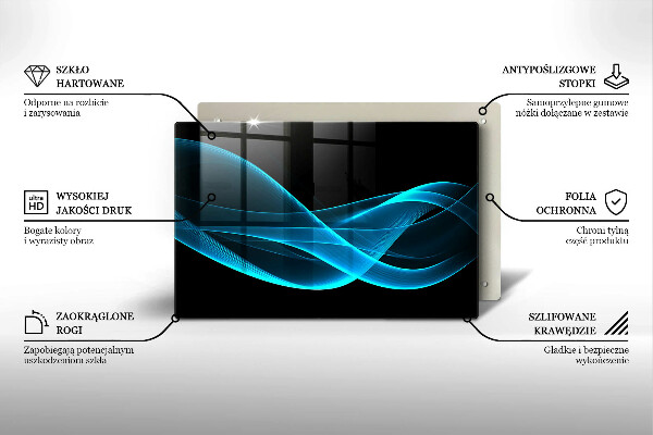 Kokkärlskydd elegant Blå abstraktion