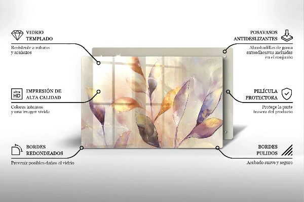 Kokkärlskydd elegant Målade boho löv