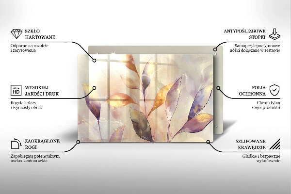 Kokkärlskydd elegant Målade boho löv