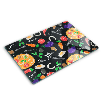 Spisskyddsplatta elegant Mat illustration