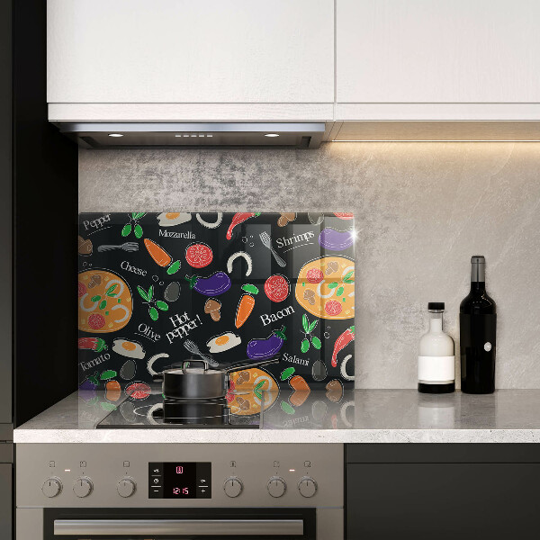 Spisskyddsplatta elegant Mat illustration