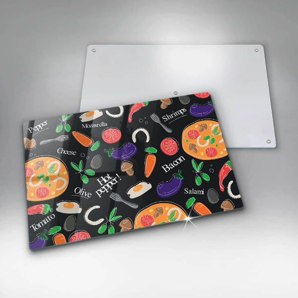 Spisskyddsplatta elegant Mat illustration