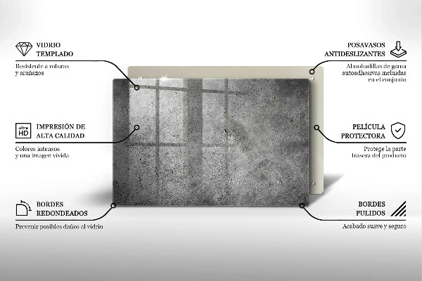 Glashällskydd elegant Betong sten textur