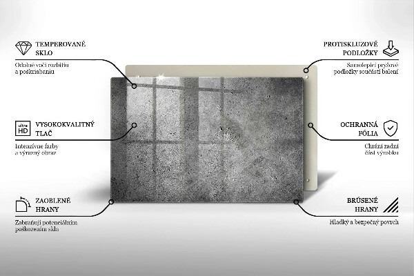 Glashällskydd elegant Betong sten textur