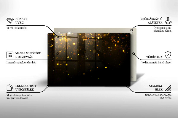 Kokkärlskydd elegant Guldglitter