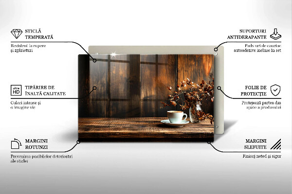 Kokkärlskydd elegant Kaffekopp och trä