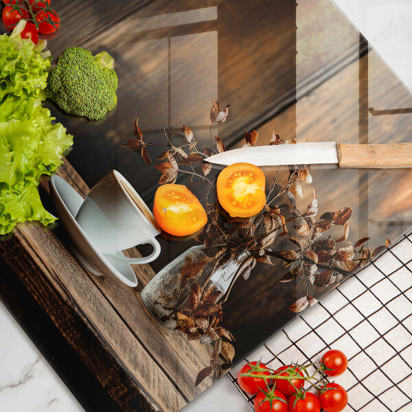 Kokkärlskydd elegant Kaffekopp och trä