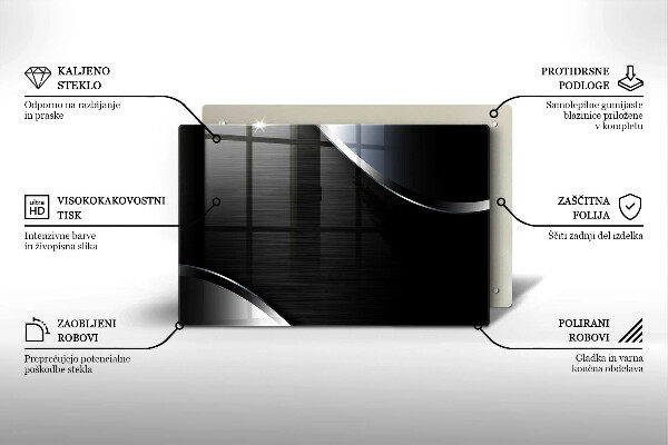 Spisskyddsplatta elegant Metallabstraktion