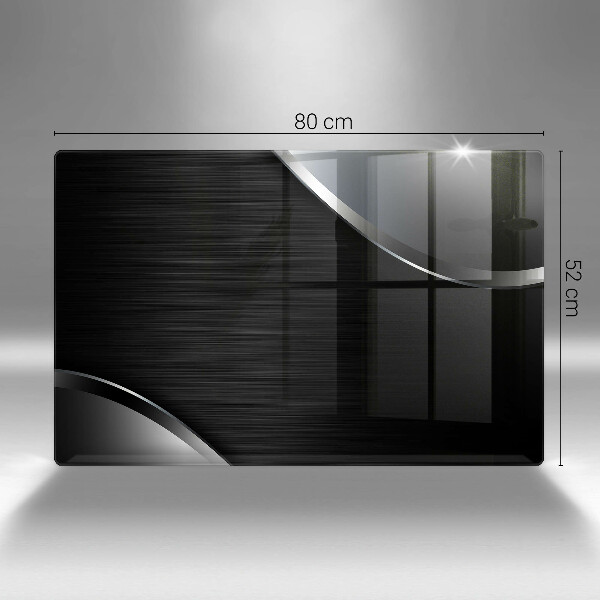 Spisskyddsplatta elegant Metallabstraktion