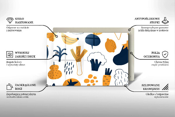 Spisskyddsplatta elegant Mat illustration